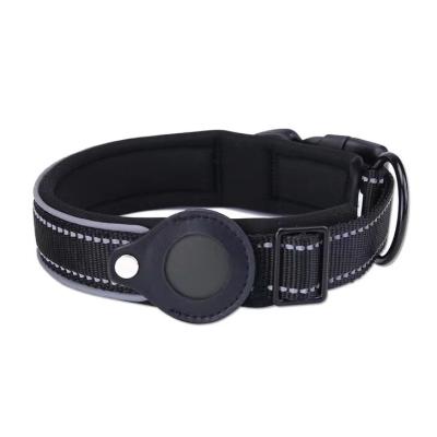 Colar de formação conduzido de nylon ajustável de alta qualidade da luz da colar do animal de estimação do cão de Airtag para o cão de estimação