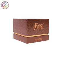 Boîte-cadeau cosmétique de Brown, caractéristique recyclable de boîte à extrémité élevé de beauté