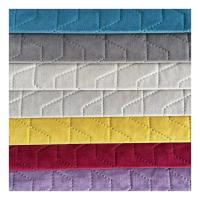 100% Polyester Luxury Sofa Fabric Knitted Waterproof With Embroidered Pattern