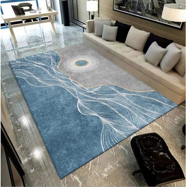 Rectangle Polyester Fiber Living Room Floor Carpets Household Absorption Bedroom Sofa