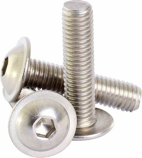 M6 M14 Carbon steel Hexagon Socket Pan Head Machine Screw White Black Blue Yellow Zinc