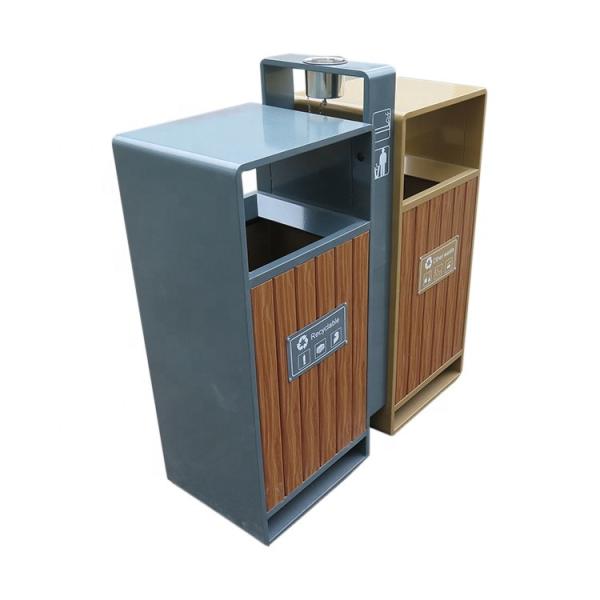 Balde do lixo de madeira exterior estando do comprimento 31.7gal de 900mm
