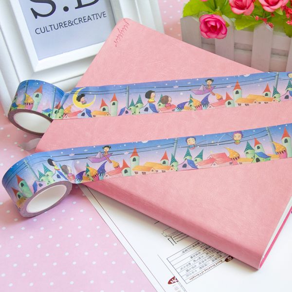 Multicolor фольга ярлыка аниме маскируя ленту Washi