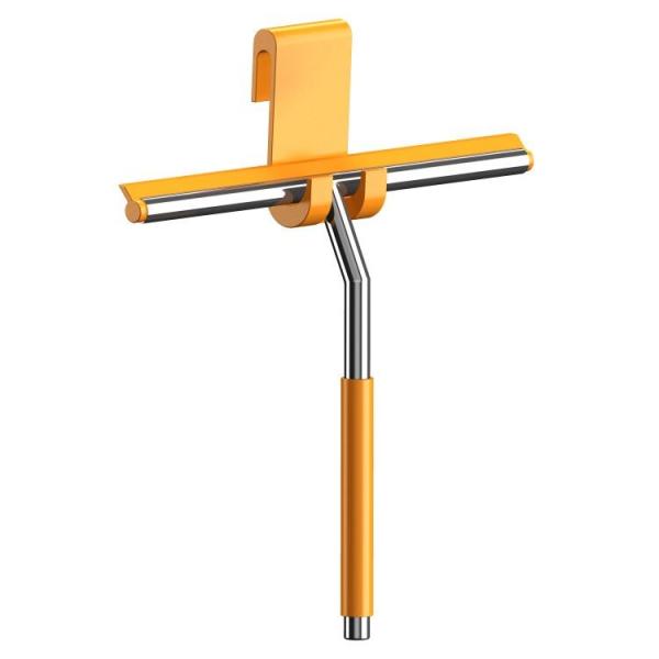 Bathroom Mirror Wiper 304 316 Stainless Steel Mirror and Window wiper Car Squeegee Shower Wiper with Silicone Hook