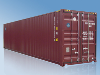 Secure Watertight 40 Ft Shipping Container / Cargo Container , ISO Standards