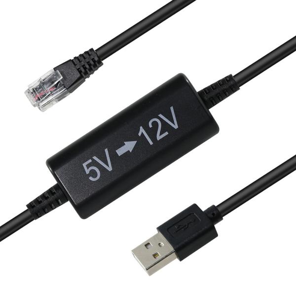 Câble injecteur d'alimentation Ethernet USB vers RJ45 - Convertisseur élévateur 5V à 12V pour caméra IP, routeur, mini appareil POE