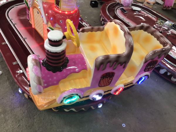 Coin Operated Kids Riding Machine /  Electronic Castle Rotation Train Go Round Carousel