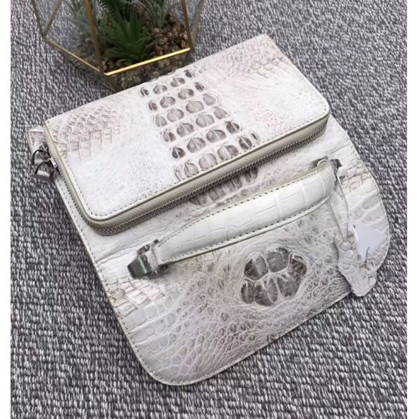 Fashion Genuine Crocodile Leather Women Small Mini Handbag Lady Purse Authentic Alligator Skin Female Cross Shoulder Bag