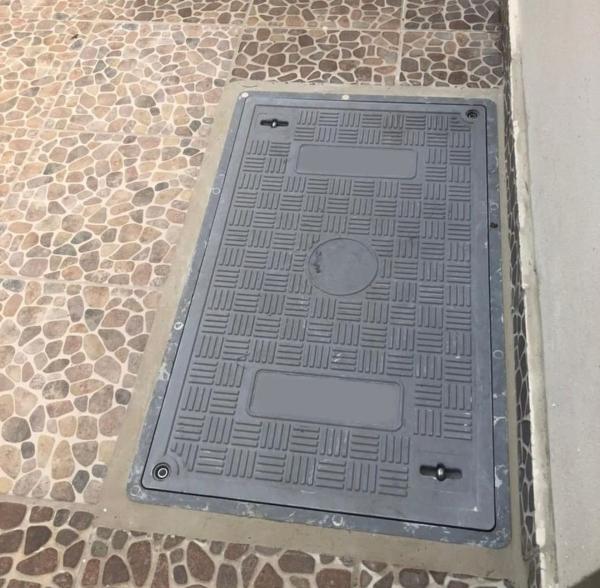 Couverture de conduit carré en résine composite FRP/SMC/GRP en fibre de verre pour la route de jardin