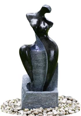 Fiberglass / Resin Material Modern Garden Fountains With Lights 