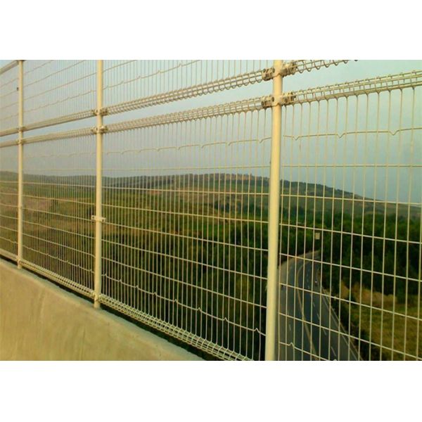Ornamental Double Loop Steel Wire Fencing / Decorative Wire Mesh Security Fencing