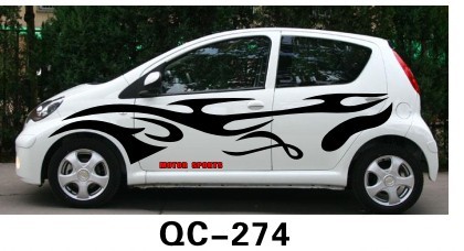 Custom Decorative Car Body Sticker QC-274M / Car Decoration
