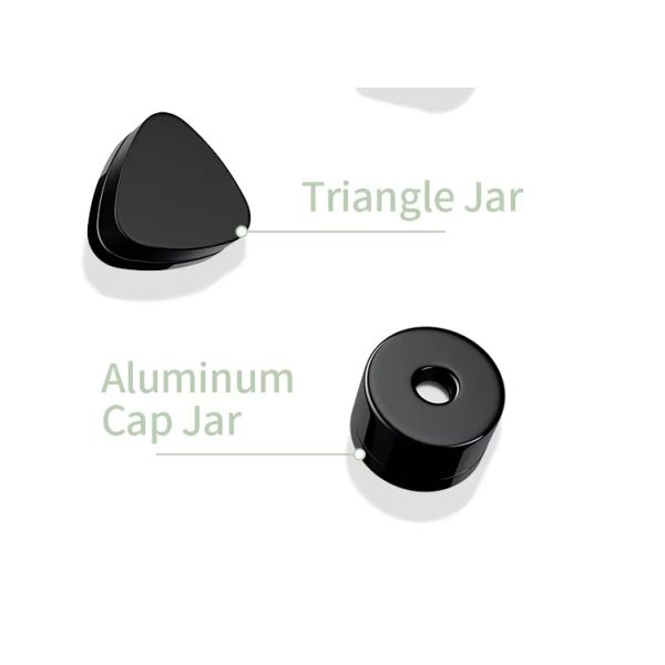 3g 5g 7g 9g Uv Violet Black Concentrare Mini Jars Airtight Eye Cream Wax Glass Container With Crc Lid