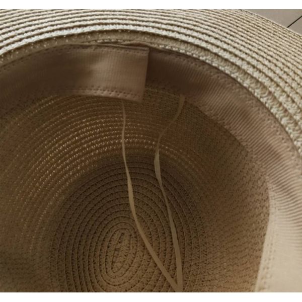 Sun Protection Beach Hat Panama Straw Material Adult Size 56-58cm Ideal for Men and Women