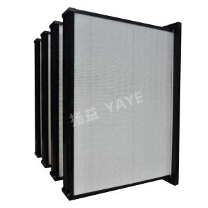 Customized V Bank Filters 200°F HV Fiberglass Air Filter For HVAC Systems