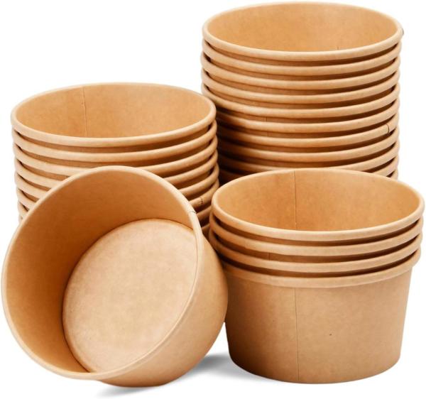 Convenient And Paper Tableware For Your Food Business Available In Various Sizes And Colors Kraft Paper 26oz Soup Cup