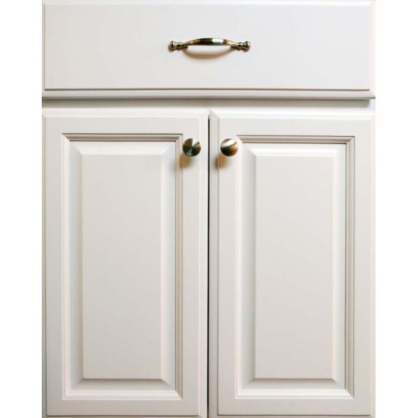 Mdf Panel Custom Cabinet Doors , Pvc Film Pressing Classic Kitchen Doors