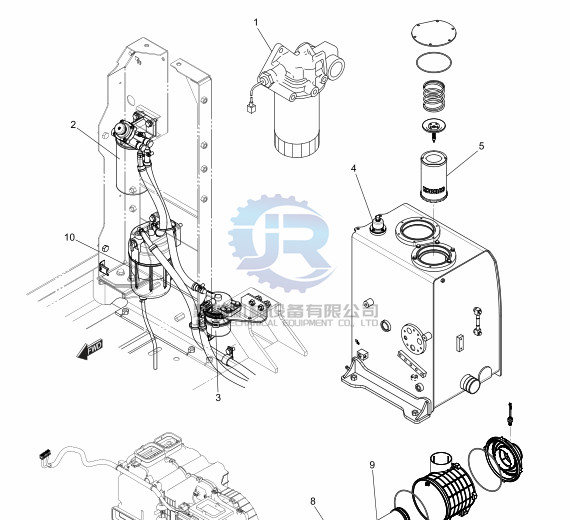 VH23390E0050 Fuel Filter For SK200-10 SK210LC-10 SK260LC-10 SK350LC-10