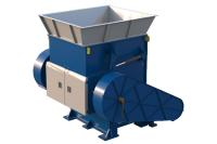 Machine de déchiquetage de déchets plastiques à puits unique à haut rendement