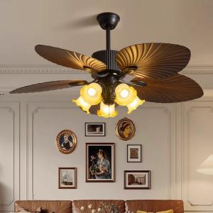Ventilateur de plafond de feuilles de lotus à commande à distance Ventilateur de