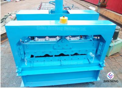 Two Waves Steel Double Deck Roll Forming Machine With Steel Plate Structure