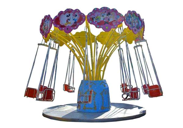 Colorful Amusement Park Swing Ride Outdoor Flying Chair Ride ISO9001 Approved