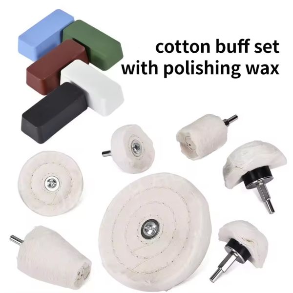 6 Premium Loose Cotton Buffing & Polishing Wheel (80-Ply)