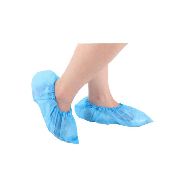 Disposable Medical Items Non-Skid Dust Isolation Protective Shoes Cover with ISO CE cert produced in blue green color