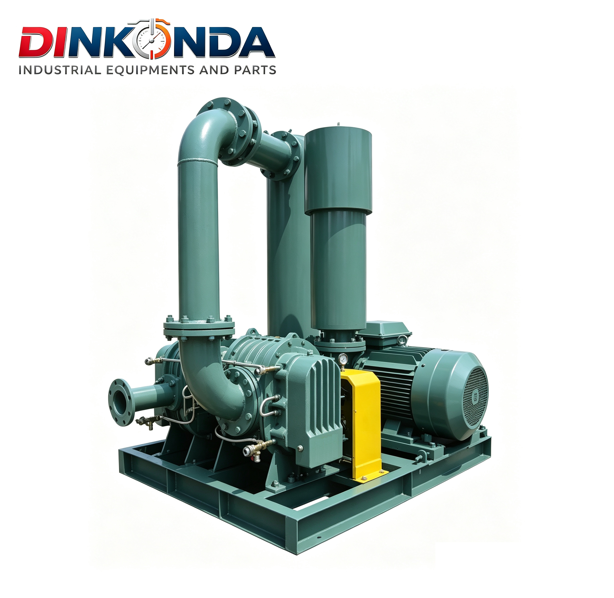 High Voltage Inter Stage Air Natural Heat Dissipation Twin Lobe Roots Blower In Power Plants