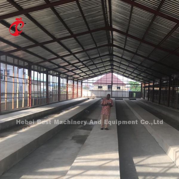 Цена клетки батареи 4 куриц ярусов в Нигерии, клетке Роза слоя цыпленка 5 дверей