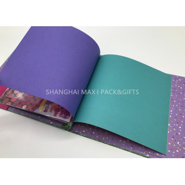 Personalised Travel Scrapbook Photo Album For Kids 8x8'' Holds Vinyl Pages DIY Decorated Simple