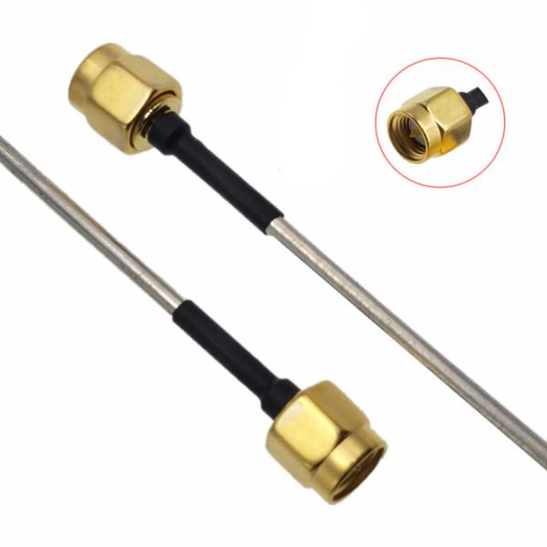 Homem semi rígido reto do cabo coaxial SMA da trança de 50ohm RF ao homem de SMA