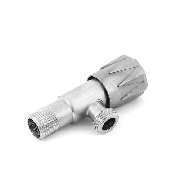 Push Fit Quarter Turn Angle Valve For Bidet 1/2x1/2 200 PSI