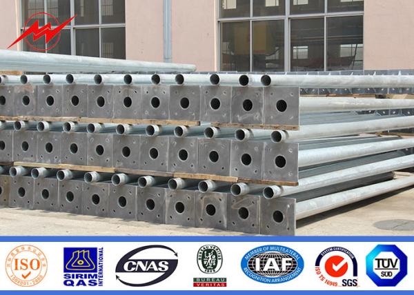 8m 11m 12m IP65 Optical Assembly Street Light Poles with Electroshock Resistance
