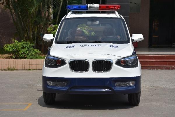 Carro-patrulha elétrico moderno de 72V 3.5KW, veículos elétricos espertos fechados da patrulha de segurança