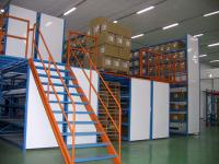 Pulverize multi mezanino revestido da série submetem arquivar industrial para o armazém