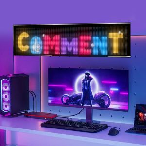 Pantalla LED fija para interiores de 898x192 mm con conexión Bluetooth, 3500 nits de brillo para publicidad en interiores