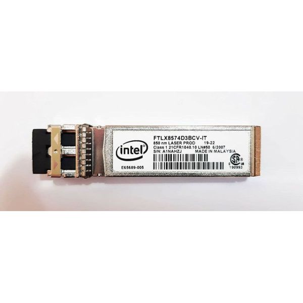 Intel FTLX8574D3BCV-IT 1G/10G 850nm Multimode Datacom SFP+ Optical Transceiver Module