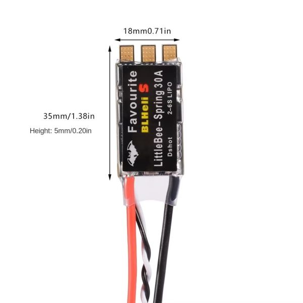 BLHeli_S 20A/30A Industrial ESC-IP67 Plastic Power Module Drones Accessories for FPV Drones & Mining Robots