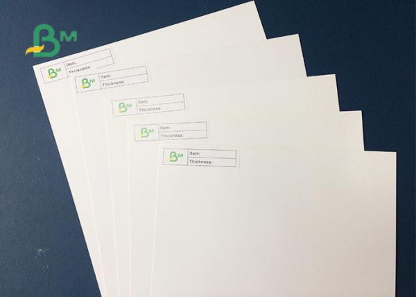 350gsm o lado da espessura um revestiu o papel de placa branca 787mm x 1092mm para o cartão de nome