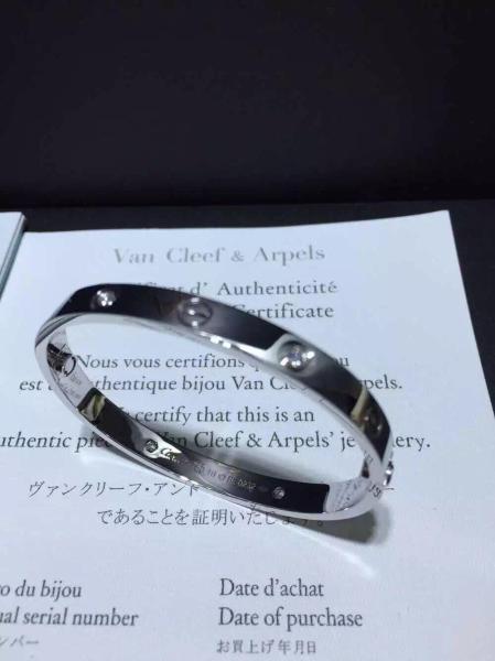 Ouro do ouro amarelo Diamonds18k dos diamantes do bracelete 4 do amor da joia do tipo