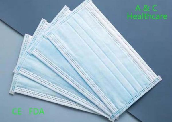 3 Ply Surgical Face Mask To Prevent Dust Anti Pollution Mask For Bikers