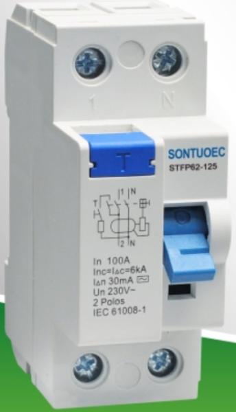 F360 Series 2P 4P IEC61008 RCD Circuit Breaker IP20 63A