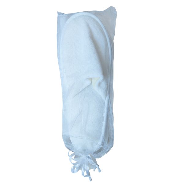 Тапочки спа наградных тапочек гостиничного номера Терри устранимые с сумкой сетки