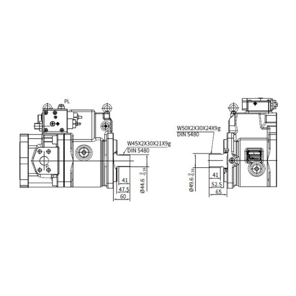 Trailer Hydraulic Power Control Unit With Cut-Off / Load Sense Control Electro-Proportional Torque