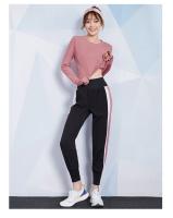 Richee Elastic Band Splice Side Women'S Sports Pants Ladies  Running Trousers