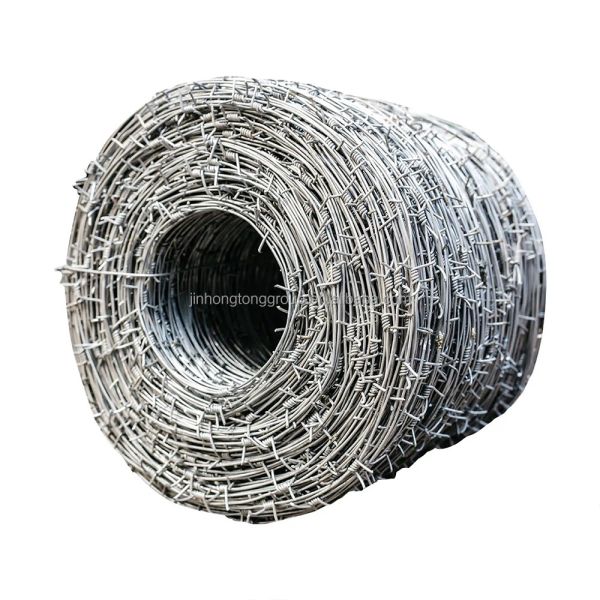 Galvanized SS 304 12.5 Gauge Barbed Wire 10kg 15kg 25kg 50kg for Fencing High Tensile Strength Razor Type Cross Galvanized
