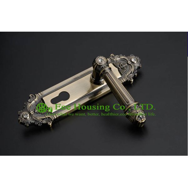 Interior Door Lock, European style mortise lock for timber door,Antique Brass finish lock