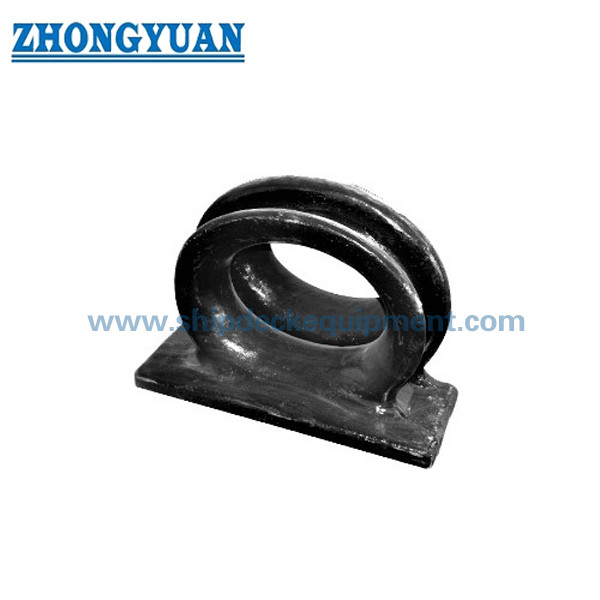 Marine Deck Welded Mooring Chock | CB34 Type C Casting Steel Rope Guide for Small Vessels