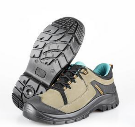Yellow Lace up Safety Shoes Industrial Footwear With Protective Steel Toe Caps